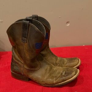 Ariat Dark Brown Leather Cowboy Boots